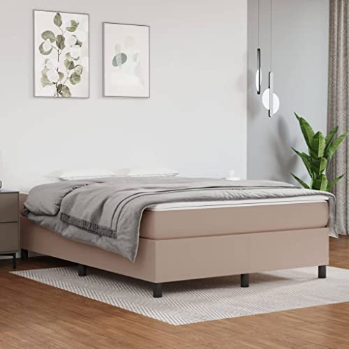 Qnhdfrt Bettgestell Cappuccino-Braun 140x200 cm Kunstleder mit Langlebigem Design und Stabilen Stützbeinen für Erholsamen Schlaf im Schlafzimmer oder Gästezimmer Qnhdfrt Bettgestell Cappuccino-Braun 140x200 cm Kunstleder mit Langlebigem Design und Stabilen Stützbeinen für Erholsamen Schlaf im Schlafzimmer oder Gästezimmer von Qnhdfrt