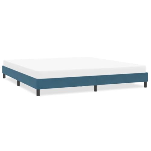 Qnhdfrt Bettgestell Dunkelblau 213 x 203 cm Samtstoff mit Lattenrost Stabiles Familienbett und Gästebett für erholsamen Schlaf Qnhdfrt Bettgestell Dunkelblau 213 x 203 cm Samtstoff mit Lattenrost Stabiles Familienbett und Gästebett für erholsamen Schlaf von Qnhdfrt