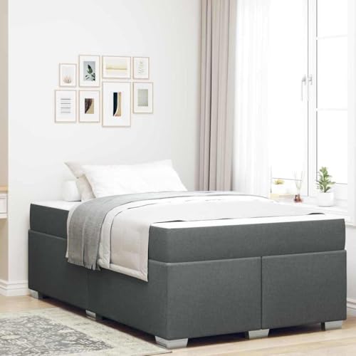Qnhdfrt Bettgestell Dunkelgrau 120 x 200 cm mit Matratze Modernes Design & Robuste Holzwerkstoffkonstruktion für Schlafzimmer Gästebett oder Jugendbett Qnhdfrt Bettgestell Dunkelgrau 120 x 200 cm mit Matratze Modernes Design & Robuste Holzwerkstoffkonstruktion für Schlafzimmer Gästebett oder Jugendbett von Qnhdfrt