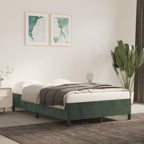 Qnhdfrt Bettgestell Dunkelgrün 120x190 cm Samt mit Sperrholzlatten und stabilen Stützbeinen für erholsamen Schlaf im Schlafzimmer oder Gästezimmer Qnhdfrt Bettgestell Dunkelgrün 120x190 cm Samt mit Sperrholzlatten und stabilen Stützbeinen für erholsamen Schlaf im Schlafzimmer oder Gästezimmer von Qnhdfrt