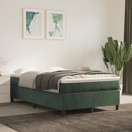 Qnhdfrt Bettgestell Dunkelgrün 120x200 cm Samt Bett mit Stützbeinen und Sperrholzlatten für erholsamen Schlaf in Schlafzimmern Qnhdfrt Bettgestell Dunkelgrün 120x200 cm Samt Bett mit Stützbeinen und Sperrholzlatten für erholsamen Schlaf in Schlafzimmern von Qnhdfrt