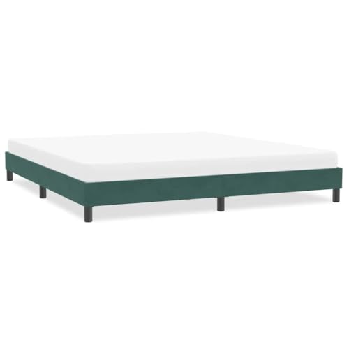 Qnhdfrt Bettgestell Dunkelgrün 200x210 cm Samtstoff mit Lattenrost Stabiles Familienbett und Gästebett für erholsamen Schlaf Qnhdfrt Bettgestell Dunkelgrün 200x210 cm Samtstoff mit Lattenrost Stabiles Familienbett und Gästebett für erholsamen Schlaf von Qnhdfrt