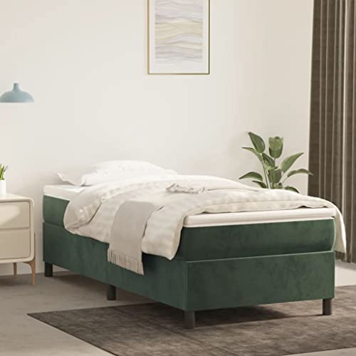 Qnhdfrt Bettgestell Dunkelgrün 80x200 cm Samt mit Sperrholzlatten und stabilen Stützbeinen für erholsamen Schlaf Modernes Design für Schlafzimmer Gästebett oder Jugendbett Qnhdfrt Bettgestell Dunkelgrün 80x200 cm Samt mit Sperrholzlatten und stabilen Stützbeinen für erholsamen Schlaf Modernes Design für Schlafzimmer Gästebett oder Jugendbett von Qnhdfrt