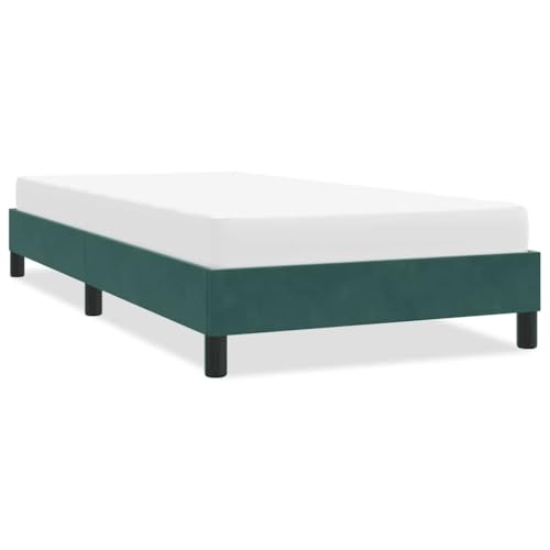 Qnhdfrt Bettgestell Dunkelgrün 80x220 cm Samtstoff mit Lattenrost Modernes Design für Schlafzimmer Gästebett und Single Bed Qnhdfrt Bettgestell Dunkelgrün 80x220 cm Samtstoff mit Lattenrost Modernes Design für Schlafzimmer Gästebett und Single Bed von Qnhdfrt
