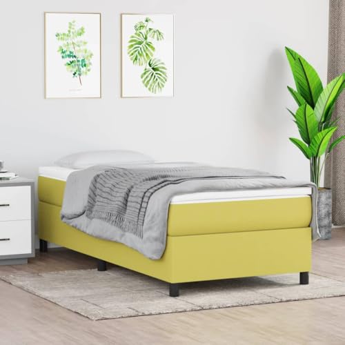 Qnhdfrt Bettgestell Grün 100x200 cm Stoff Bezug mit Sperrholzlatten Stabile Beine für Erholsamen Schlaf Ohne Matratze Modernes Design für Schlafzimmer Qnhdfrt Bettgestell Grün 100x200 cm Stoff Bezug mit Sperrholzlatten Stabile Beine für Erholsamen Schlaf Ohne Matratze Modernes Design für Schlafzimmer von Qnhdfrt