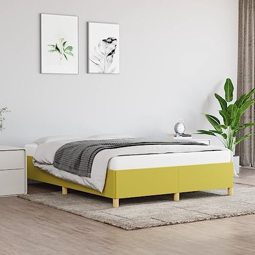 Qnhdfrt Bettgestell Grün 140x190 cm aus atmungsaktivem Stoff mit stabilen Stützbeinen und Sperrholzlatten für erholsamen Schlaf Qnhdfrt Bettgestell Grün 140x190 cm aus atmungsaktivem Stoff mit stabilen Stützbeinen und Sperrholzlatten für erholsamen Schlaf von Qnhdfrt