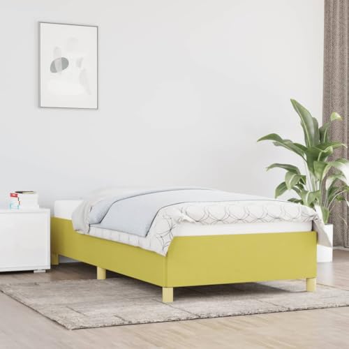 Qnhdfrt Bettgestell Grün 90x200 cm Stoff Modernes Design mit Atmungsaktivem Polyester und Stabilen Stützbeinen für Erholsamen Schlaf Geeignet für Schlafzimmer und Gästezimmer Qnhdfrt Bettgestell Grün 90x200 cm Stoff Modernes Design mit Atmungsaktivem Polyester und Stabilen Stützbeinen für Erholsamen Schlaf Geeignet für Schlafzimmer und Gästezimmer von Qnhdfrt