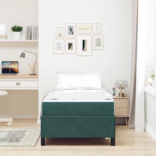 Qnhdfrt Bettgestell Modernes Design mit Hochdichter Schaumstoffmatratze 90 x 200 cm Dunkelgrün Samt Stabiler Holzrahmen Einfache Montage für Schlafzimmer Qnhdfrt Bettgestell Modernes Design mit Hochdichter Schaumstoffmatratze 90 x 200 cm Dunkelgrün Samt Stabiler Holzrahmen Einfache Montage für Schlafzimmer von Qnhdfrt