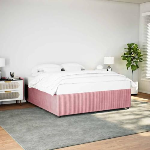 Qnhdfrt Bettgestell Rosa 180x200 cm Samt mit Lattenrost – Weiches & Stabiles Doppelbett für erholsamen Schlaf im Schlafzimmer Qnhdfrt Bettgestell Rosa 180x200 cm Samt mit Lattenrost – Weiches & Stabiles Doppelbett für erholsamen Schlaf im Schlafzimmer von Qnhdfrt