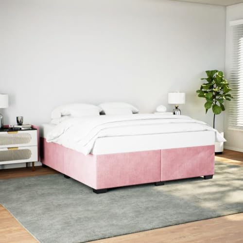 Qnhdfrt Bettgestell Rosa 180x200 cm Samtstoff mit Lattenrost für optimalen Schlafkomfort und stilvolle Einrichtung Qnhdfrt Bettgestell Rosa 180x200 cm Samtstoff mit Lattenrost für optimalen Schlafkomfort und stilvolle Einrichtung von Qnhdfrt