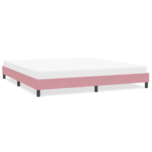 Qnhdfrt Bettgestell Rosa 213 x 203 cm Samtstoff mit Lattenrost Stabiles Familienbett und Gästebett für erholsamen Schlaf Qnhdfrt Bettgestell Rosa 213 x 203 cm Samtstoff mit Lattenrost Stabiles Familienbett und Gästebett für erholsamen Schlaf von Qnhdfrt