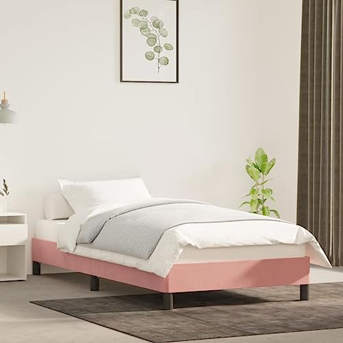 Qnhdfrt Bettgestell Rosa 90x200 cm Samt Weiches Luxus Bett mit Sperrholzlatten und Stabilen Stützbeinen für Erholsamen Schlaf im Schlafzimmer Qnhdfrt Bettgestell Rosa 90x200 cm Samt Weiches Luxus Bett mit Sperrholzlatten und Stabilen Stützbeinen für Erholsamen Schlaf im Schlafzimmer von Qnhdfrt
