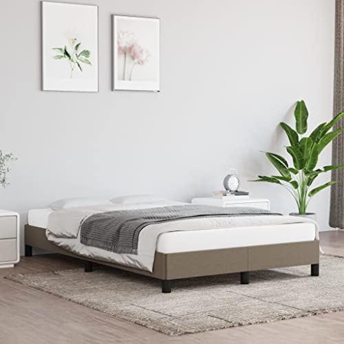 Qnhdfrt Bettgestell Taupe 120x190 cm Stoff Bett mit Sperrholzlatten und stabilen Beinen Langlebiges Design für Schlafzimmer Gästebett oder Jugendzimmer Qnhdfrt Bettgestell Taupe 120x190 cm Stoff Bett mit Sperrholzlatten und stabilen Beinen Langlebiges Design für Schlafzimmer Gästebett oder Jugendzimmer von Qnhdfrt