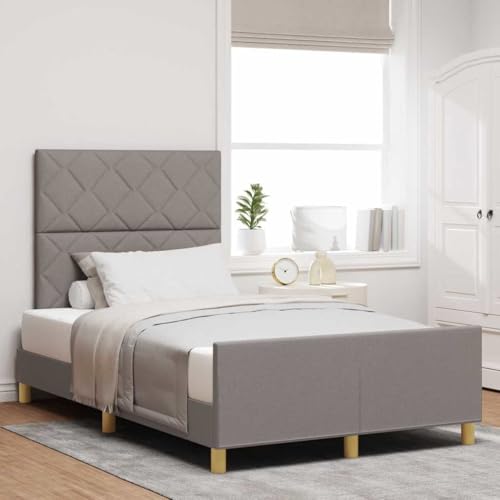 Qnhdfrt Bettgestell Taupe 120x200 cm Modernes Stoffbett mit Diamantblock Design Robuste Holzstruktur bis 250 kg Belastbar für Schlafzimmer Qnhdfrt Bettgestell Taupe 120x200 cm Modernes Stoffbett mit Diamantblock Design Robuste Holzstruktur bis 250 kg Belastbar für Schlafzimmer von Qnhdfrt