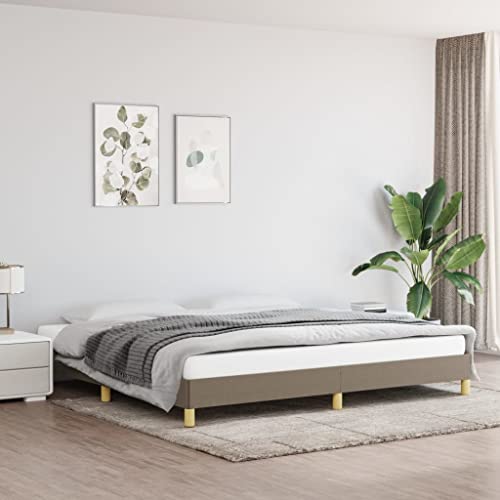 Qnhdfrt Bettgestell Taupe 200x200 cm mit Stoffbezug und Sperrholzlatten Robustes Familienbett für erholsamen Schlaf Qnhdfrt Bettgestell Taupe 200x200 cm mit Stoffbezug und Sperrholzlatten Robustes Familienbett für erholsamen Schlaf von Qnhdfrt