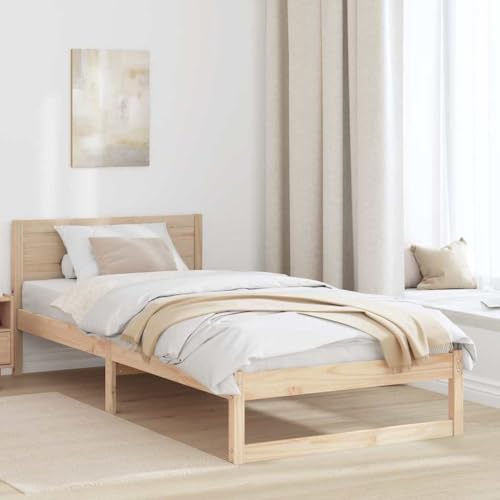 Qnhdfrt Bettgestell aus Massivholz Kiefer 80 x 200 cm Einzelbett mit 30 cm Stauraum Minimalistisches Design & Robuste Konstruktion bis 200 kg für Schlafzimmer Gästezimmer Qnhdfrt Bettgestell aus Massivholz Kiefer 80 x 200 cm Einzelbett mit 30 cm Stauraum Minimalistisches Design & Robuste Konstruktion bis 200 kg für Schlafzimmer Gästezimmer von Qnhdfrt