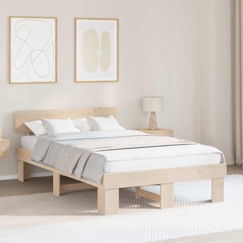 Qnhdfrt Bettgestell aus Massivkiefer 120 x 200 cm Modernes Design mit Festem Lattenrost Kein Boxspring Erforderlich Langlebig und Stabil für Schlafzimmer Qnhdfrt Bettgestell aus Massivkiefer 120 x 200 cm Modernes Design mit Festem Lattenrost Kein Boxspring Erforderlich Langlebig und Stabil für Schlafzimmer von Qnhdfrt