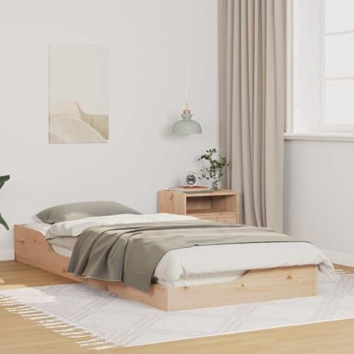 Qnhdfrt Bettgestell aus Massivkiefer 80 x 210 cm Plattformbett mit Lattenrost und Schublade Modernes Design für Schlafzimmer Robust und Langlebig Qnhdfrt Bettgestell aus Massivkiefer 80 x 210 cm Plattformbett mit Lattenrost und Schublade Modernes Design für Schlafzimmer Robust und Langlebig von Qnhdfrt