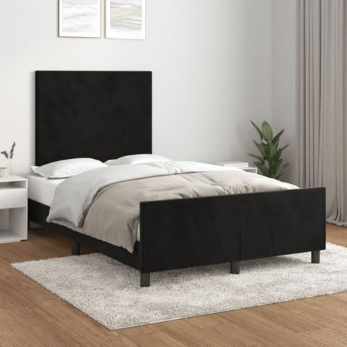 Qnhdfrt Bettgestell mit Kopfteil 120x190 cm Samt Höhenverstellbarer Bettrahmen aus Holz mit Stauraum für Schlafzimmer Qnhdfrt Bettgestell mit Kopfteil 120x190 cm Samt Höhenverstellbarer Bettrahmen aus Holz mit Stauraum für Schlafzimmer von Qnhdfrt