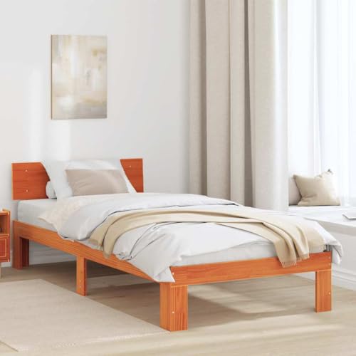 Qnhdfrt Bettgestell mit Kopfteil 90x190 cm Massivholz Kiefer Robustes Daybed mit Stauraum und Lattenrost Einfache Montage für Schlafzimmer Qnhdfrt Bettgestell mit Kopfteil 90x190 cm Massivholz Kiefer Robustes Daybed mit Stauraum und Lattenrost Einfache Montage für Schlafzimmer von Qnhdfrt