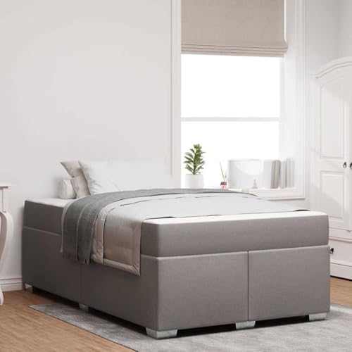 Qnhdfrt Bettgestell mit Matratze 120 x 200 cm Modernes Design aus Holzwerkstoff Stabile Lattenrost und Hochdichte Schaumstoffmatratze für Schlafzimmer Taupe Qnhdfrt Bettgestell mit Matratze 120 x 200 cm Modernes Design aus Holzwerkstoff Stabile Lattenrost und Hochdichte Schaumstoffmatratze für Schlafzimmer Taupe von Qnhdfrt