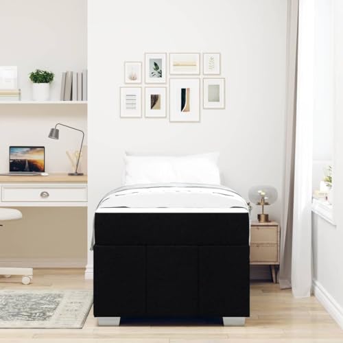 Qnhdfrt Bettgestell mit Matratze 90 x 200 cm Modernes Stoffbett mit Holzwerkstoff Rahmen Robuste Quadratische Beine für Schlafzimmer Gästezimmer und Kinderzimmer Qnhdfrt Bettgestell mit Matratze 90 x 200 cm Modernes Stoffbett mit Holzwerkstoff Rahmen Robuste Quadratische Beine für Schlafzimmer Gästezimmer und Kinderzimmer von Qnhdfrt