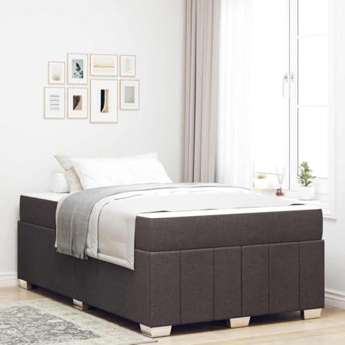 Qnhdfrt Bettgestell mit Matratze Dunkelbraun 120 x 200 cm Modernes Design mit Stoffbezug und Holzwerkstoff Robuste Konstruktion für Erwachsene und Kinder Qnhdfrt Bettgestell mit Matratze Dunkelbraun 120 x 200 cm Modernes Design mit Stoffbezug und Holzwerkstoff Robuste Konstruktion für Erwachsene und Kinder von Qnhdfrt