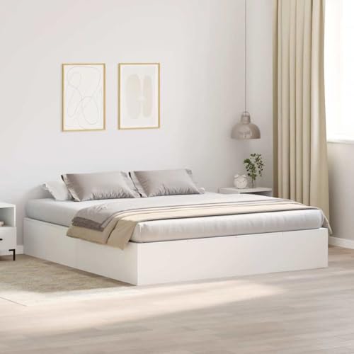 Qnhdfrt Bettgestell mit Stauraum Weiß 180 x 200 cm Modernes Holz Bett mit Integriertem Stauraum für Schlafzimmer Minimalistisches Design Qnhdfrt Bettgestell mit Stauraum Weiß 180 x 200 cm Modernes Holz Bett mit Integriertem Stauraum für Schlafzimmer Minimalistisches Design von Qnhdfrt
