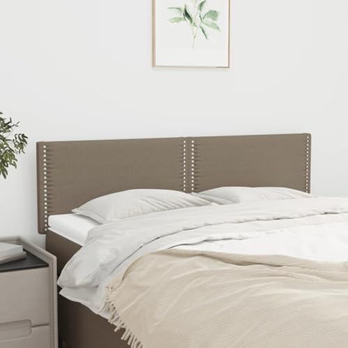 Qnhdfrt Bettkopfteil 2er Set Taupe 72x5x78/88 cm Höhenverstellbar Polsterkopfteil aus Stoff Lärchenholz Bequeme Rückenlehne Modernes Design für Schlafzimmer und Gästezimmer Qnhdfrt Bettkopfteil 2er Set Taupe 72x5x78/88 cm Höhenverstellbar Polsterkopfteil aus Stoff Lärchenholz Bequeme Rückenlehne Modernes Design für Schlafzimmer und Gästezimmer von Qnhdfrt