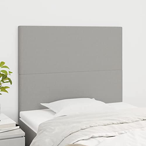Qnhdfrt Bettkopfteil Hellgrau 2er Set 80x5x78/88 cm Höhenverstellbar aus Lärchenholz & Atmungsaktivem Polyester Bezug Modernes Wandpolster für Schlafzimmer Doppelbett und Einzelbett Qnhdfrt Bettkopfteil Hellgrau 2er Set 80x5x78/88 cm Höhenverstellbar aus Lärchenholz & Atmungsaktivem Polyester Bezug Modernes Wandpolster für Schlafzimmer Doppelbett und Einzelbett von Qnhdfrt