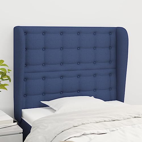 Qnhdfrt Bettkopfteil mit Ohren in Blau 83x118/128 cm Höhenverstellbares Wandpolster aus strapazierfähigem Stoff und Lärchenholz Modernes Design für Schlafzimmer und Gästezimmer Qnhdfrt Bettkopfteil mit Ohren in Blau 83x118/128 cm Höhenverstellbares Wandpolster aus strapazierfähigem Stoff und Lärchenholz Modernes Design für Schlafzimmer und Gästezimmer von Qnhdfrt