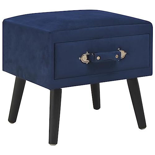 Qnhdfrt Blauer Samt Nachttisch mit Schublade 40x35x40 cm aus massivem Kiefernholz - Kompakt und Stabil für Schlafzimmer, als Beistelltisch oder Kommode Qnhdfrt Blauer Samt Nachttisch mit Schublade 40x35x40 cm aus massivem Kiefernholz - Kompakt und Stabil für Schlafzimmer, als Beistelltisch oder Kommode von Qnhdfrt