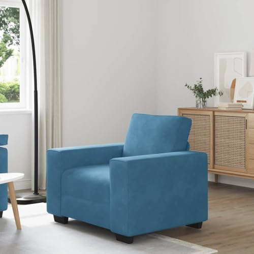 Qnhdfrt Blauer Samt Sessel 60 cm Sitzbreite Komfortabler Relaxsessel für Wohnzimmer Schlafzimmer und Arbeitszimmer Weiches Material Modernes Design Qnhdfrt Blauer Samt Sessel 60 cm Sitzbreite Komfortabler Relaxsessel für Wohnzimmer Schlafzimmer und Arbeitszimmer Weiches Material Modernes Design von Qnhdfrt