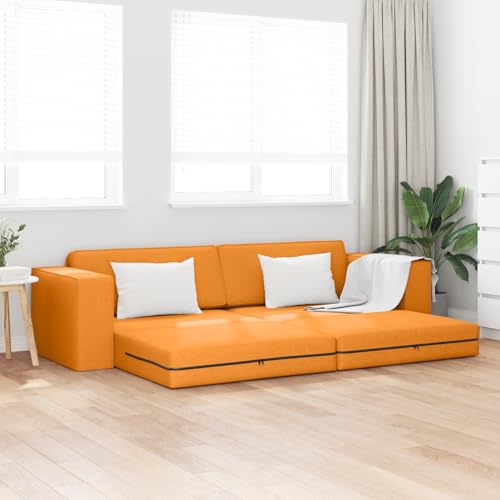 Qnhdfrt Boden Sofa Bett 2-in-1 Senfgelb 245x150x60.5 cm Stoff Schlafsofa für Wohnzimmer mit Modernem Design und Robustem Holzrahmen Qnhdfrt Boden Sofa Bett 2-in-1 Senfgelb 245x150x60.5 cm Stoff Schlafsofa für Wohnzimmer mit Modernem Design und Robustem Holzrahmen von Qnhdfrt