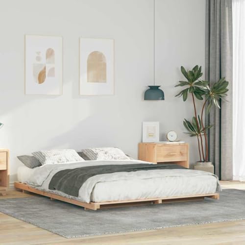 Qnhdfrt Bodenbettgestell 150 x 200 cm Massivholz Kiefer Japandi Design Stilvolles und Robustes Bett mit Einfacher Montage Gemütliche Atmosphäre für Schlafzimmer Qnhdfrt Bodenbettgestell 150 x 200 cm Massivholz Kiefer Japandi Design Stilvolles und Robustes Bett mit Einfacher Montage Gemütliche Atmosphäre für Schlafzimmer von Qnhdfrt