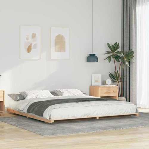 Qnhdfrt Bodenbettgestell aus Massivholz Kiefer 180 x 200 cm Japandi Design Stilvolles & Robustes Bett mit Einfacher Montage Gemütliche Atmosphäre für Schlafzimmer Qnhdfrt Bodenbettgestell aus Massivholz Kiefer 180 x 200 cm Japandi Design Stilvolles & Robustes Bett mit Einfacher Montage Gemütliche Atmosphäre für Schlafzimmer von Qnhdfrt