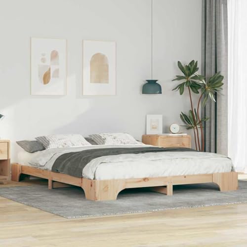 Qnhdfrt Bodenbettrahmen 160 x 210 cm aus Holz mit Stauraum Modernes Design für Schlafzimmer Gästebett und Daybed Qnhdfrt Bodenbettrahmen 160 x 210 cm aus Holz mit Stauraum Modernes Design für Schlafzimmer Gästebett und Daybed von Qnhdfrt