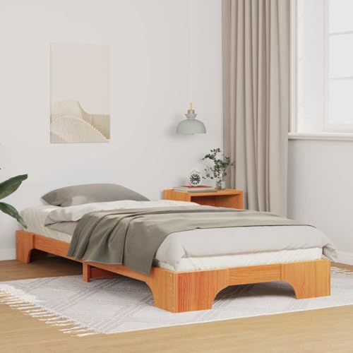 Qnhdfrt Bodenbettrahmen Braun 80 x 220 cm aus Holz mit Nachttischschublade Modernes Design Robuste Konstruktion Platzsparend für Schlafzimmer Gästezimmer und kleine Räume Qnhdfrt Bodenbettrahmen Braun 80 x 220 cm aus Holz mit Nachttischschublade Modernes Design Robuste Konstruktion Platzsparend für Schlafzimmer Gästezimmer und kleine Räume von Qnhdfrt