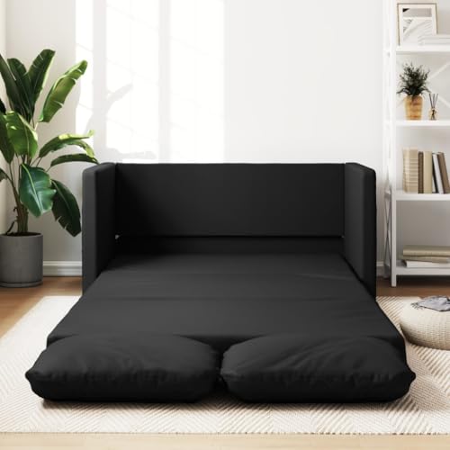 Qnhdfrt Bodensofa mit Schlaffunktion Schwarz 112x174x55 cm Kunstleder 2-in-1 Sofa Couch faltbar für Wohnzimmer Schlafzimmer und kleine Räume Qnhdfrt Bodensofa mit Schlaffunktion Schwarz 112x174x55 cm Kunstleder 2-in-1 Sofa Couch faltbar für Wohnzimmer Schlafzimmer und kleine Räume von Qnhdfrt