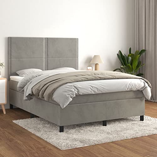 Qnhdfrt Boxspringbett 140x200 cm Samt Himmelbett mit Taschenfederkernmatratze und Kopfteil für Schlafzimmer Gästebett Qnhdfrt Boxspringbett 140x200 cm Samt Himmelbett mit Taschenfederkernmatratze und Kopfteil für Schlafzimmer Gästebett von Qnhdfrt