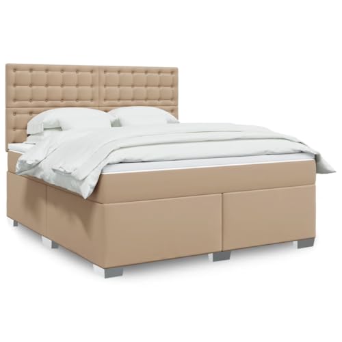 Qnhdfrt Boxspringbett 180x200 Cappuccino Kunstleder Kopfteil höhenverstellbar Taschenfederkern Doppelbett Modern für Schlafzimmer und Gästezimmer Qnhdfrt Boxspringbett 180x200 Cappuccino Kunstleder Kopfteil höhenverstellbar Taschenfederkern Doppelbett Modern für Schlafzimmer und Gästezimmer von Qnhdfrt
