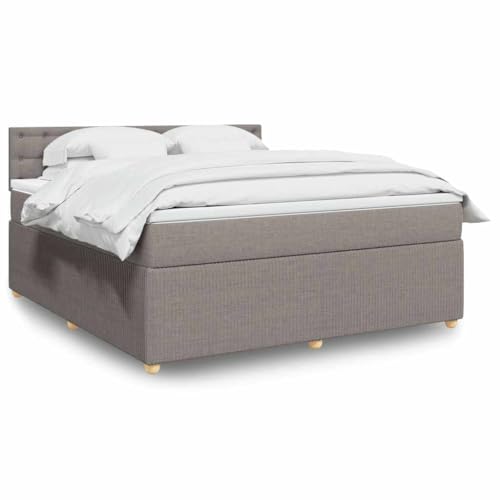 Qnhdfrt Boxspringbett 180x200 Taupe Stoff Taschenfederkernmatratze mit Lattenrost und Abnehmbarer Topper für Schlafzimmer Gästezimmer Heim Qnhdfrt Boxspringbett 180x200 Taupe Stoff Taschenfederkernmatratze mit Lattenrost und Abnehmbarer Topper für Schlafzimmer Gästezimmer Heim von Qnhdfrt