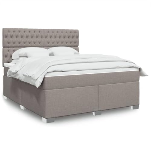 Qnhdfrt Boxspringbett 180x200 cm Taupe mit Taschenfederkernmatratze LED Beleuchtung Höhenverstellbarem Kopfteil Modernes Polsterbett für Schlafzimmer Gästezimmer Qnhdfrt Boxspringbett 180x200 cm Taupe mit Taschenfederkernmatratze LED Beleuchtung Höhenverstellbarem Kopfteil Modernes Polsterbett für Schlafzimmer Gästezimmer von Qnhdfrt
