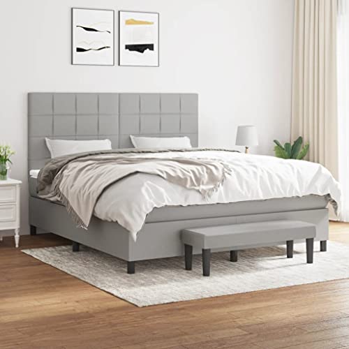 Qnhdfrt Boxspringbett 180x200 cm mit Kopfteil und Bank Taschenfederkern Matratze Mittelhart für Erholsamen Schlaf Gästebett und Daybed Qnhdfrt Boxspringbett 180x200 cm mit Kopfteil und Bank Taschenfederkern Matratze Mittelhart für Erholsamen Schlaf Gästebett und Daybed von Qnhdfrt