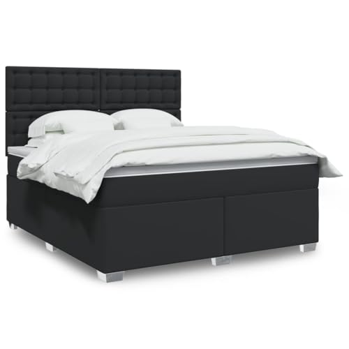 Qnhdfrt Boxspringbett 180x200 cm mit LED-Beleuchtung und höhenverstellbarem Kopfteil Kunstleder Bettgestell inklusive Taschenfederkernmatratze und atmungsaktiver Auflage für erholsamen Schlaf Qnhdfrt Boxspringbett 180x200 cm mit LED-Beleuchtung und höhenverstellbarem Kopfteil Kunstleder Bettgestell inklusive Taschenfederkernmatratze und atmungsaktiver Auflage für erholsamen Schlaf von Qnhdfrt