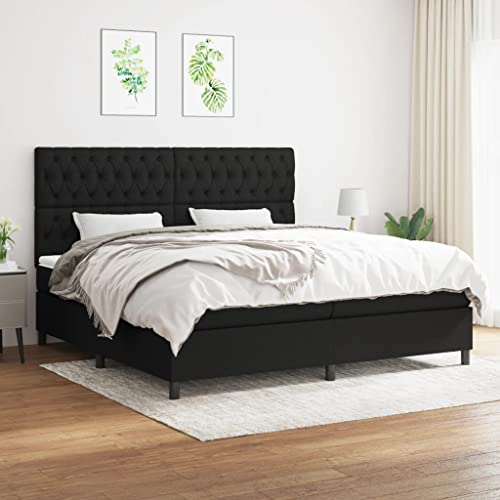 Qnhdfrt Boxspringbett 200x200 cm Schwarz mit Taschenfederkernmatratze und höhenverstellbarem Kopfteil für erholsamen Schlaf im Schlafzimmer Qnhdfrt Boxspringbett 200x200 cm Schwarz mit Taschenfederkernmatratze und höhenverstellbarem Kopfteil für erholsamen Schlaf im Schlafzimmer von Qnhdfrt