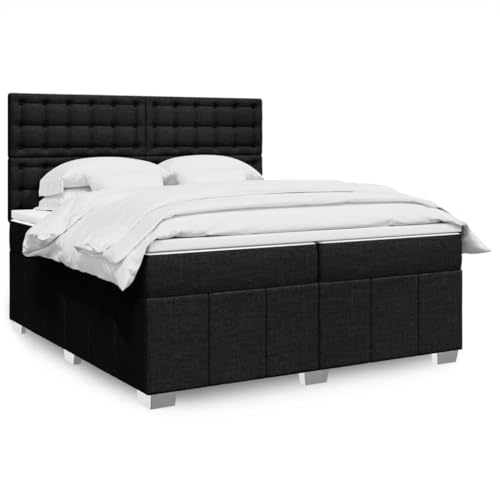 Qnhdfrt Boxspringbett 200x200 cm mit Taschenfederkernmatratze und höhenverstellbarem Kopfteil aus strapazierfähigem Polyester Stoff für erholsamen Schlaf Qnhdfrt Boxspringbett 200x200 cm mit Taschenfederkernmatratze und höhenverstellbarem Kopfteil aus strapazierfähigem Polyester Stoff für erholsamen Schlaf von Qnhdfrt