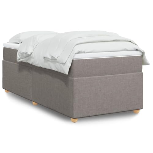 Qnhdfrt Boxspringbett 80x200 Taupe Stoff Taschenfederkernmatratze mit Topper Jugendbett Single für Schlafzimmer Gästezimmer und Home Office Qnhdfrt Boxspringbett 80x200 Taupe Stoff Taschenfederkernmatratze mit Topper Jugendbett Single für Schlafzimmer Gästezimmer und Home Office von Qnhdfrt
