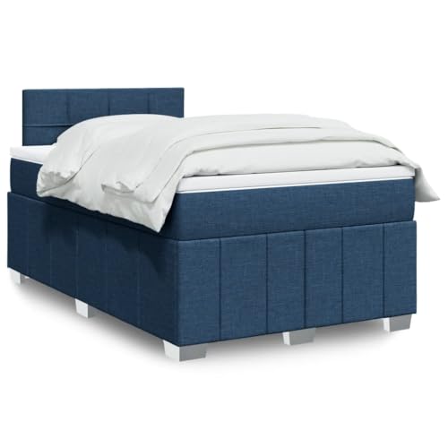 Qnhdfrt Boxspringbett Blau 120x190 cm mit Taschenfederkernmatratze und höhenverstellbarem Kopfteil aus strapazierfähigem Polyester für erholsamen Schlaf im Schlafzimmer Qnhdfrt Boxspringbett Blau 120x190 cm mit Taschenfederkernmatratze und höhenverstellbarem Kopfteil aus strapazierfähigem Polyester für erholsamen Schlaf im Schlafzimmer von Qnhdfrt