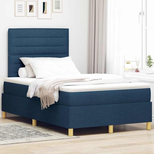 Qnhdfrt Boxspringbett Blau 120x200 cm Modernes Design mit LED Streifen und Matratze Inklusive Topper für en Schlafkomfort Qnhdfrt Boxspringbett Blau 120x200 cm Modernes Design mit LED Streifen und Matratze Inklusive Topper für en Schlafkomfort von Qnhdfrt